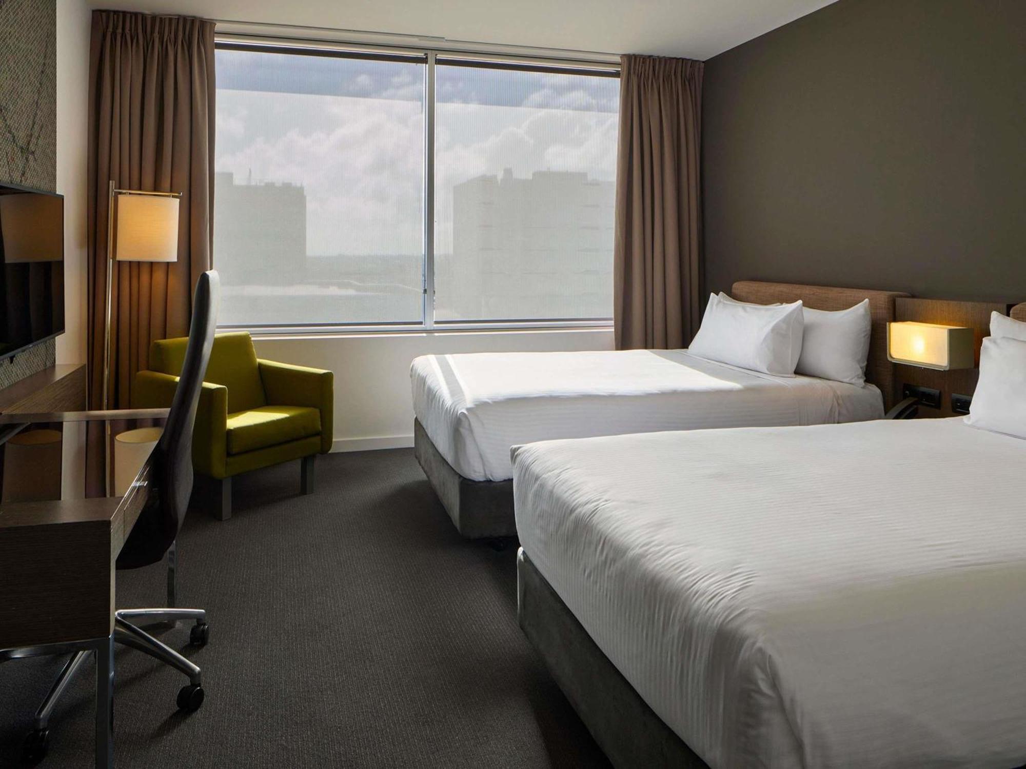 Deluxe Room Two Double Beds City View